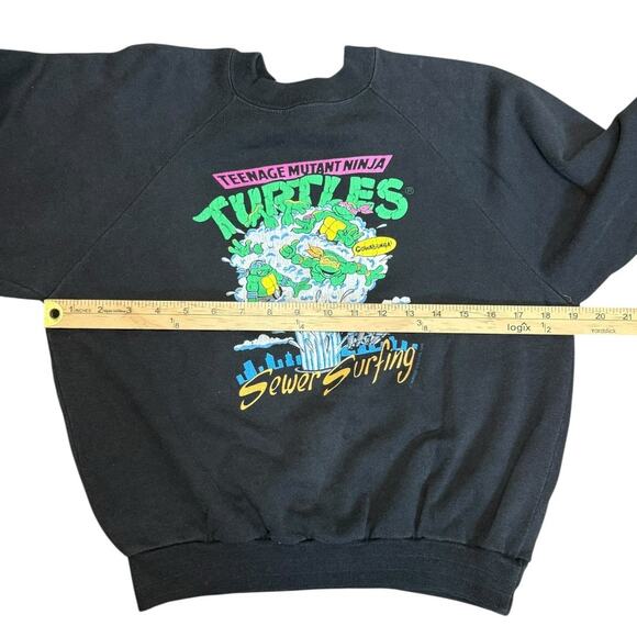 Teenage Mutant Ninja Turtles Crewneck Sweatshirt Youth‎ Large Vintage Retro 1990 - Picture 9 of 10